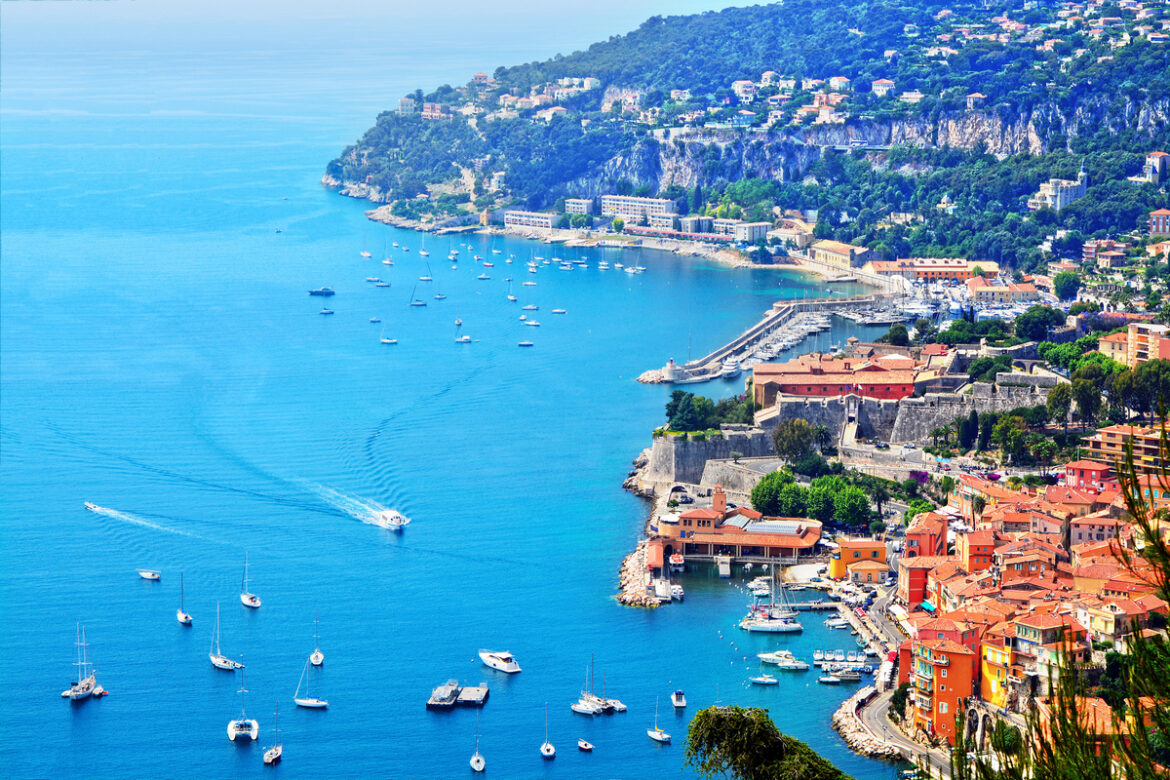 Cote,D’azur,France.,View,Of,Luxury,Resort,And,Bay,Of